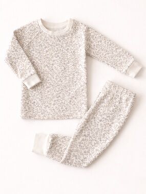 Girls Colored Organics Floral Pajama Set